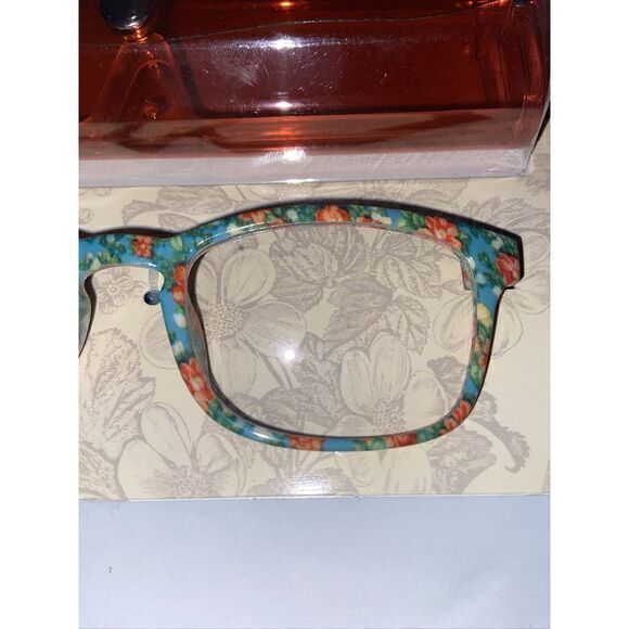 Pioneer Woman "Vintage‎ Floral" Blue Light Screen Protection Glasses with Case - Picture 3 of 7